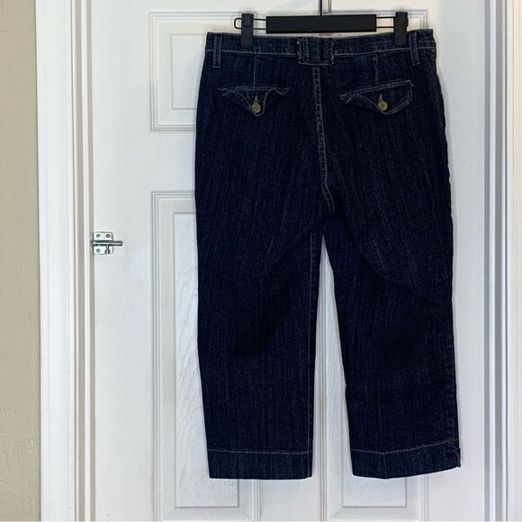 NYDJ Capri Jeans Dark Denim Color Size 10 - Picture 10 of 10